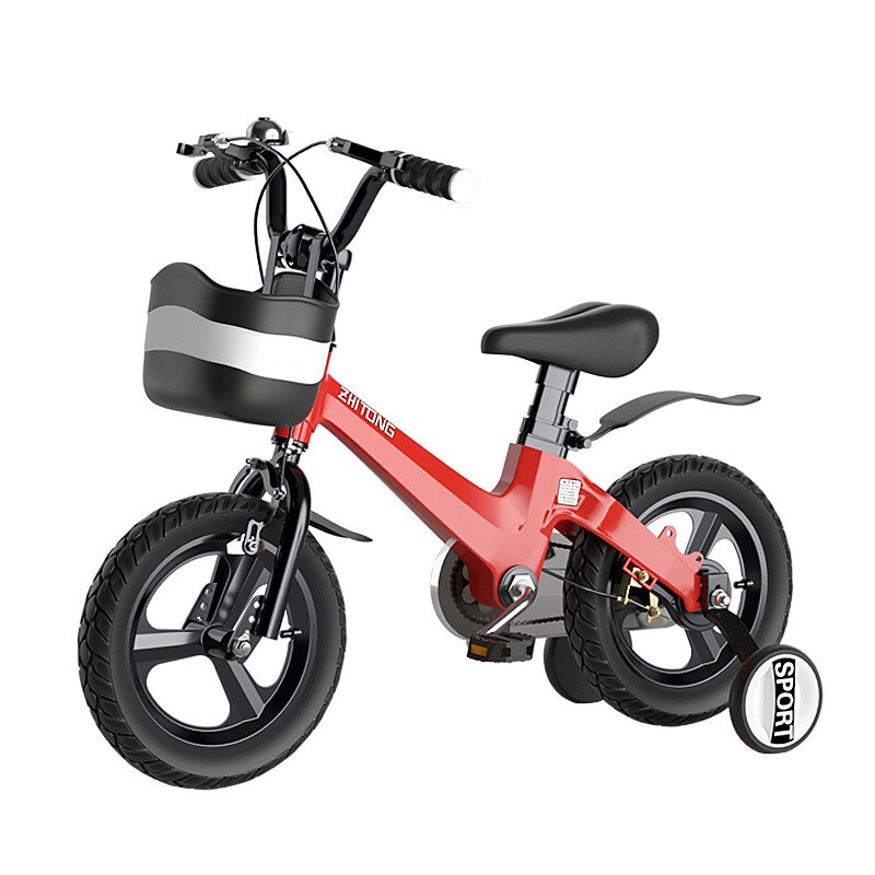 Children&s Bicycle 2-4-6-7 Years Old  With Auxiliary Wheel Bicycle Magnesium Alloy Boy And Girl Light Bicycle 12/14/16/18 Inch